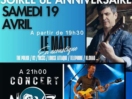 Soirée pop-rock d'anniversaire au Bodega