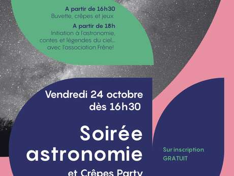 Soirée astronomie et crêpes party