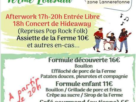 Soirée guinguette à la ferme Loustau