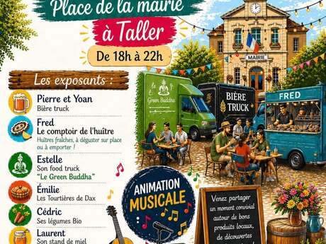 Marché gourmand animé