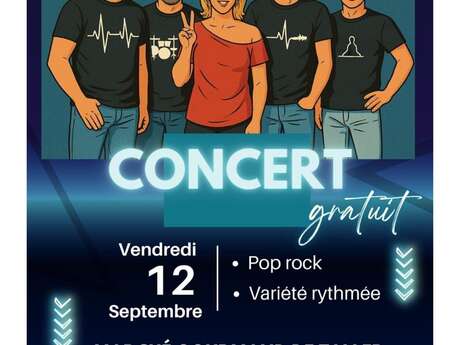 Marché gourmand animé avec "Nameless"