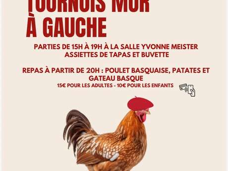 Finales Tournois mur à gauche et repas