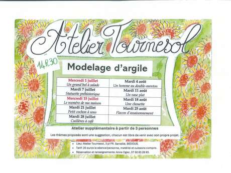 Atelier Tournesol - Modelage d'argile