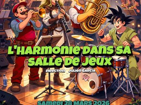Concerts l'Harmonie du Cap de Gascogne : "L'Harmonie dans sa salle de jeux"