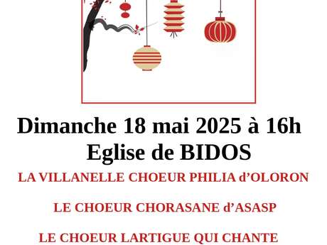 Concert la villanelle choeur Philia d'Oloron Sainte-Marie