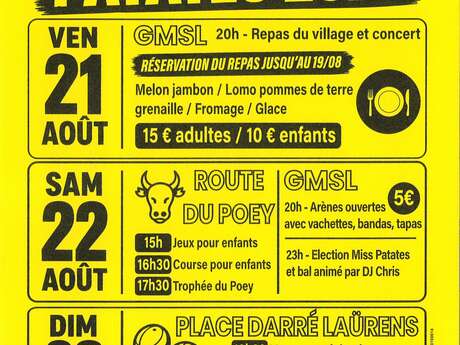 Fêtes des patates
