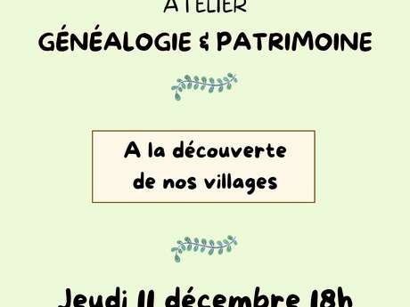 Atelier généalogie et patrimoine