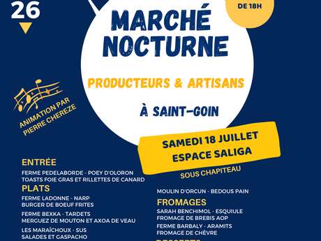 Marché  nocturne - Saint Goin