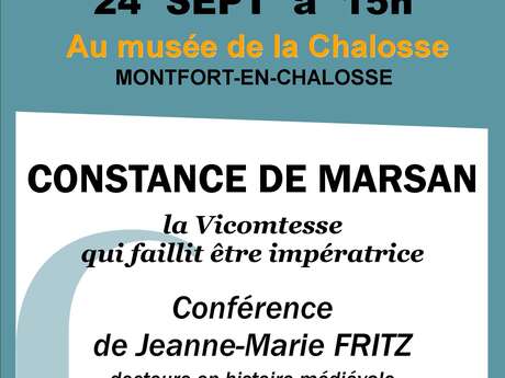 Conférence : Constance de Marsan, la Vicomtesse qui fallit être impératrice