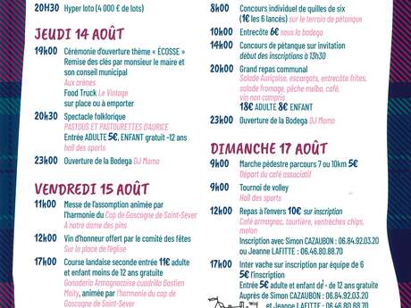 Fêtes patronales