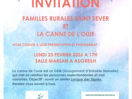 Famille rurale et la Canne de l'Ouie