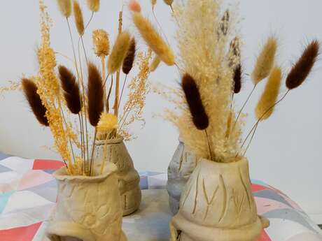 Atelier en famille modelage Soliflora