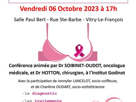 Conférence "Le cancer du sein : quelle prise en charge en 2023 ?"
