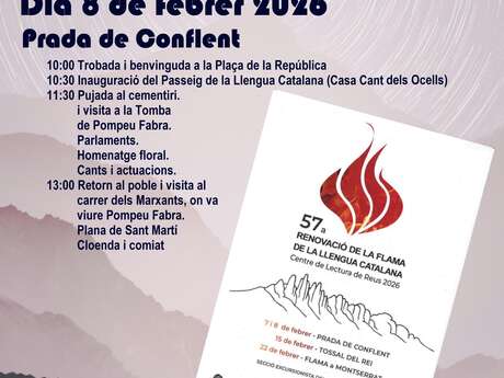 57ÈME ANNIVERSAIRE DE RÉNOVATION DE LA FLAMA DE LA LLENGUA CATALANA