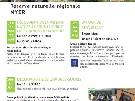 DÉCOUVERTE DE LA RÉSERVE DE NYER POUR LE PUBLIC EN SITUATION D'HANDICAP