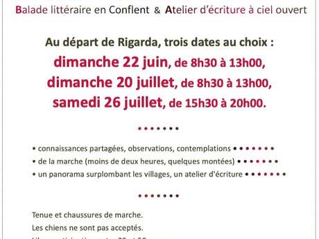 BALADE LITTERAIRE ET ATELIER D'ECRITURE : "TOI MON TOIT"