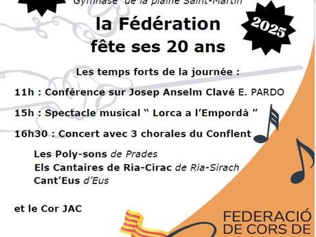 20 ANS DE LA FÉDÉRATION DES CORS DE CLAVÉ DE CATALOGNE NORD