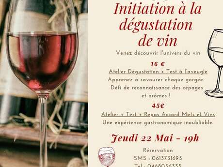 INVITATION À LA DÉGUSTATION DE VIN