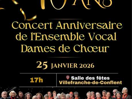 CONCERT ANNIVERSAIRE DE L'ENSEMBLE VOCAL DAME DE CHŒUR
