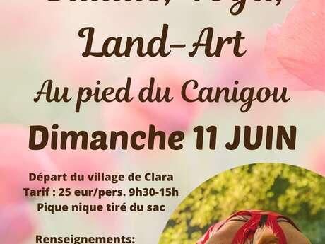 JOURNÉE BALADE, YOGA ET LAND ART AU PIED DU CANIGOU
