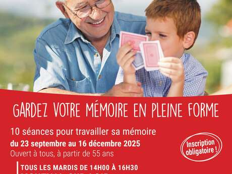 Ateliers. Gardez votre mémoire en pleine forme!
