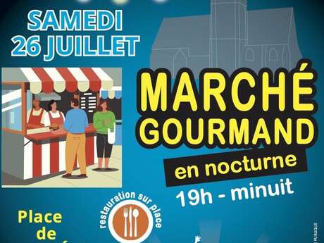 Marché nocturne de  Marçon