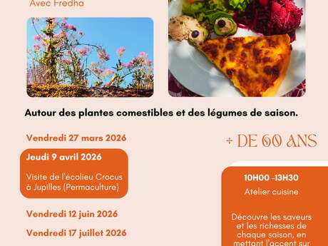 Atelier plantes et jardins Cuisine végétarienne