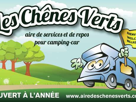 AIRE DES CHÊNES VERTS - AIRE DE STATIONNEMENT ET DE SERVICE CAMPING-CAR PRIVÉE A BREM/MER AIRE DES CHÊNES VERTS - AIRE DE STATIONNEMENT ET DE SERVICE CAMPING-CAR PRIVÉE A BREM/MER
