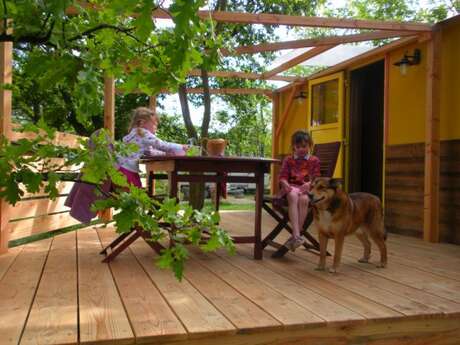 Camping le Gît'an Roulotte Camping le Gît'an Roulotte
