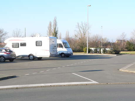 Parking area for motorhomes Parking area for motorhomes