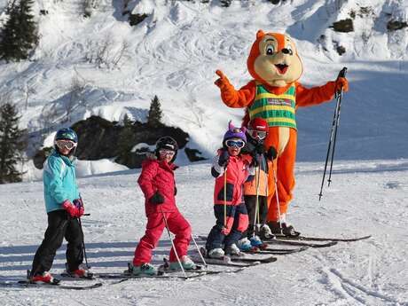 Zones de ski débutant au Collet Zones de ski débutant au Collet