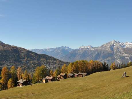 La Tzoumaz - Prarion par le bisse de Saxon La Tzoumaz - Prarion par le bisse de Saxon