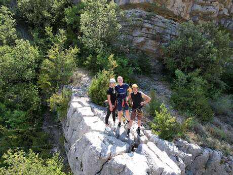 Parcours aventure en falaise avec l'ASPA Parcours aventure en falaise avec l'ASPA