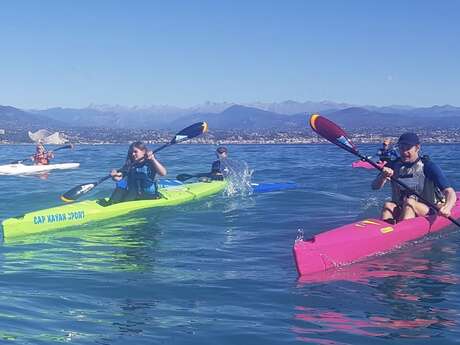 Océan canoë expérience :  clinic surfski individuel/ Antibes Skoal