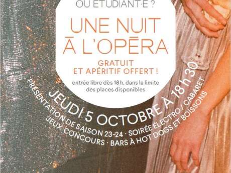 SOIRÉE ÉTUDIANTE - UNE NUIT À L'OPÉRA
