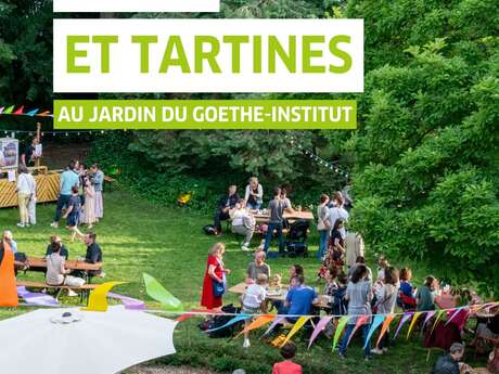 Table et tartines au jardin Goethe-Institut
