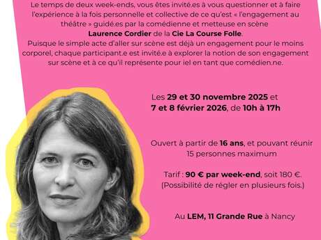 Laboratoire de recherche théâtrale - Autour de l'engagement avec Laurence Cordier