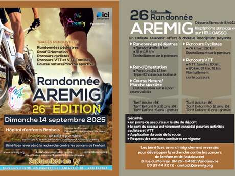 Randonnée AREMIG - 26ème Edition