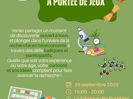 Ateliers - La Bioéconomie à Portée de Jeux