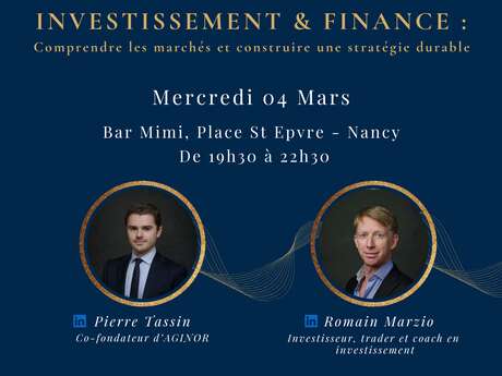 Conférence - Le Cercle Event - Comprendre les marchés et construire une stratégie durable