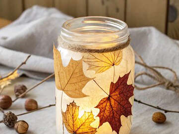 Atelier photophores d'automne Atelier photophores d'automne