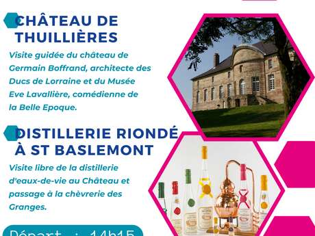 Escapade "château de thuillieres et distillerie, miellerie, chevrerie de st baslemont "