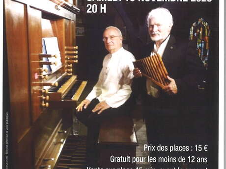 Concert de flûte de pan et d'orgue Concert de flûte de pan et d'orgue