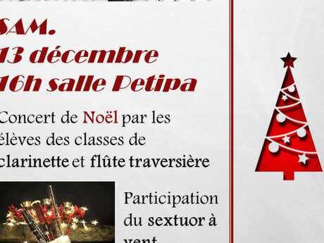 Audition de Noël des classes de clarinette et flûte traversière