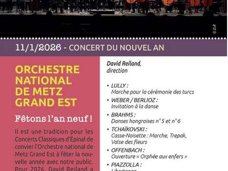 Concerts classiques: concert du nouvel an - Orchestre National de Metz Grand Est