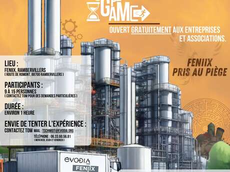 Escape Game "FENIIX, pris au piège - Evodia