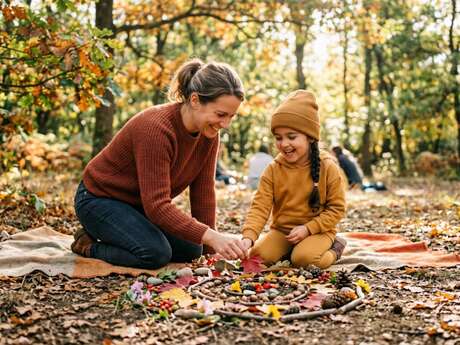 Atelier mère-enfant : rituel land-art