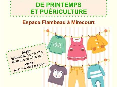 Bourse aux vêtements de printemps et puériculture