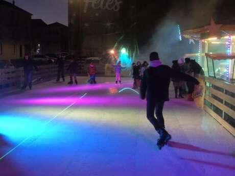 Patinoire de Noël en plein air