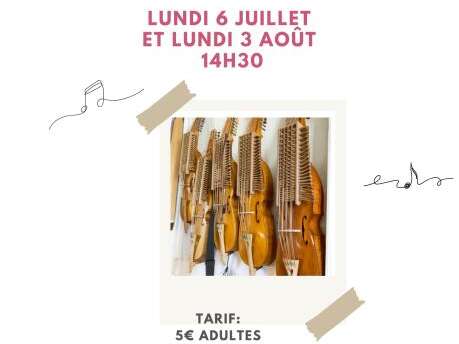Visite d'un atelier de luthier Jean-Claude Condi